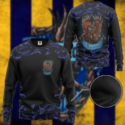 9Heritages 3D H.P Brave Like A Ravenclaw Custom Hoodie Tshirt Apparel