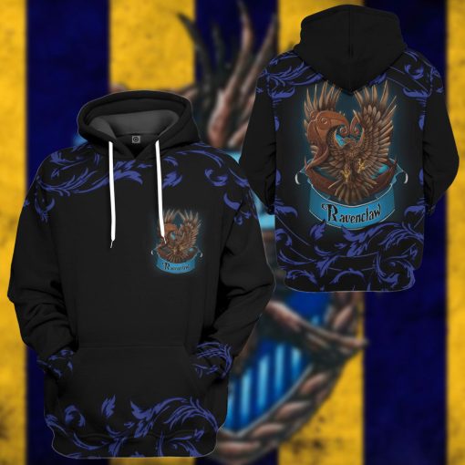 9Heritages 3D H.P Brave Like A Ravenclaw Custom Hoodie Tshirt Apparel