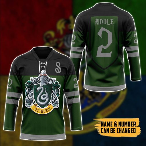 9Heritages 3D H.P S For Slytherin Custom Name Custom Number Jersey
