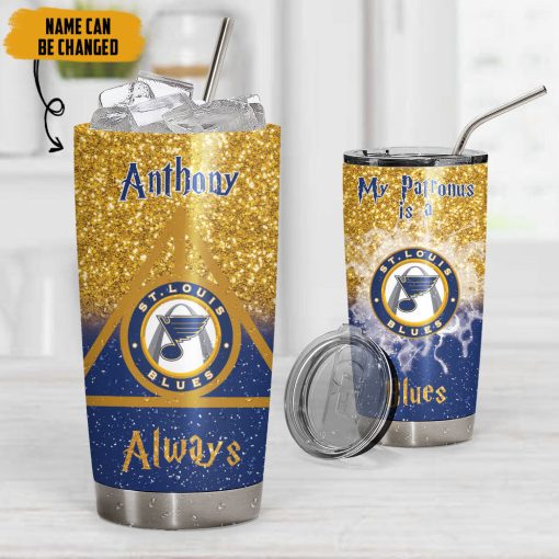 9Heritages 3D H.P NHL St. Louis Blues Custom Name Tumbler