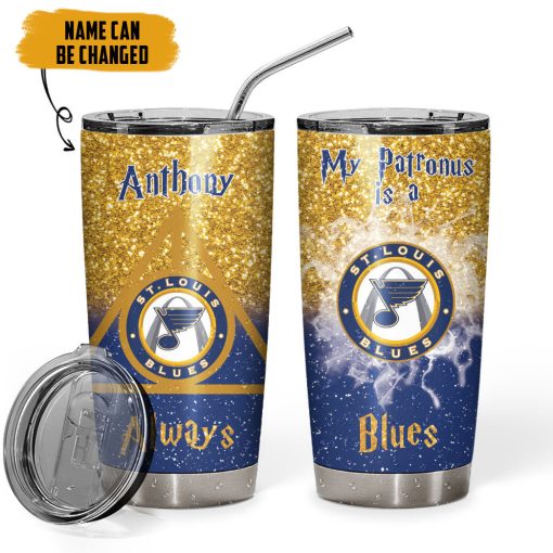 9Heritages 3D H.P NHL St. Louis Blues Custom Name Tumbler