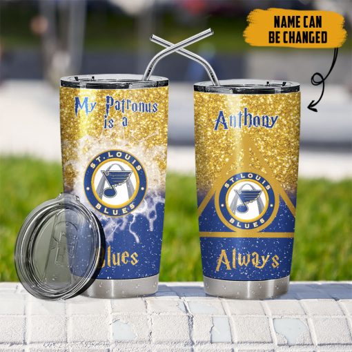 9Heritages 3D H.P NHL St. Louis Blues Custom Name Tumbler