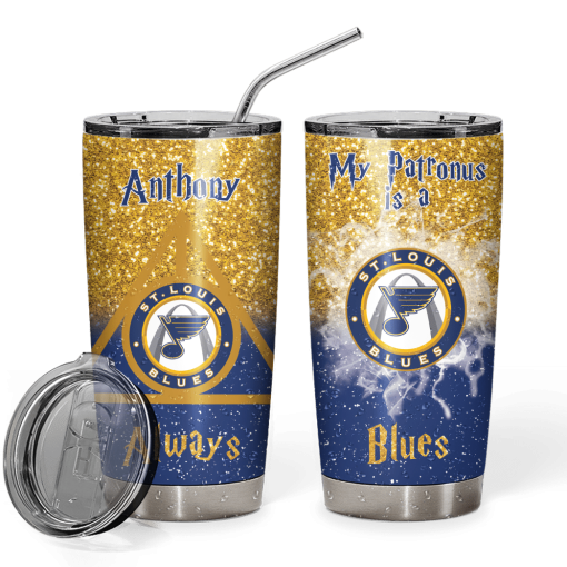 9Heritages 3D H.P NHL St. Louis Blues Custom Name Tumbler