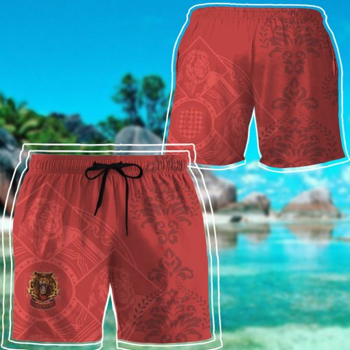 9Heritages 3D H.P Gryffindor Summer Vibe Custom Men Shorts