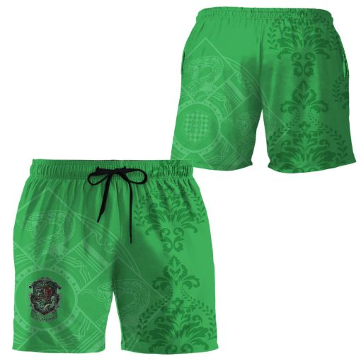 9Heritages 3D H.P Slytherin Summer Vibe Custom Men Shorts