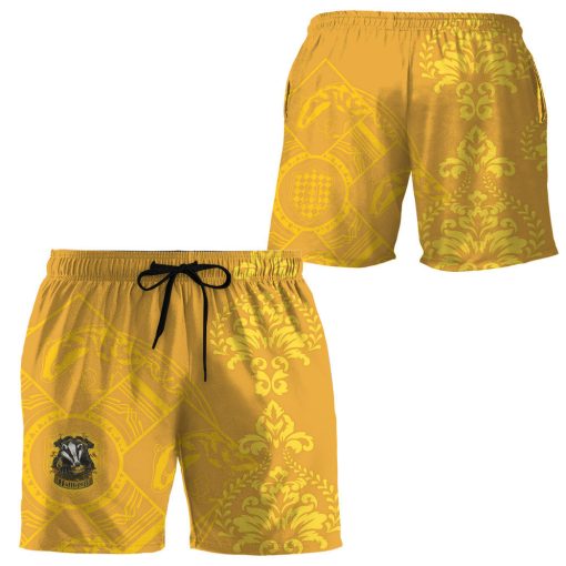 9Heritages 3D H.P Hufflepuff Summer Vibe Custom Men Shorts