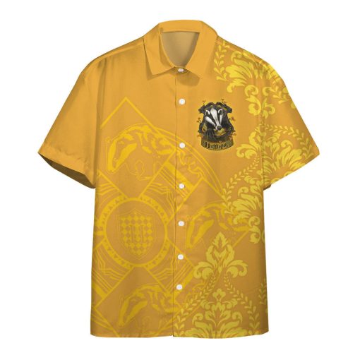 9Heritages 3D H.P Hufflepuff Summer Vibe Custom Hawaiian Shirt