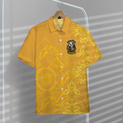 9Heritages 3D H.P Hufflepuff Summer Vibe Custom Hawaiian Shirt