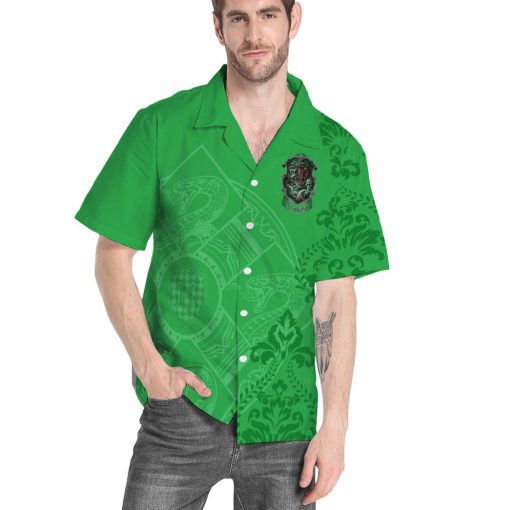 9Heritages 3D H.P Slytherin Summer Vibe Custom Hawaiian Shirt