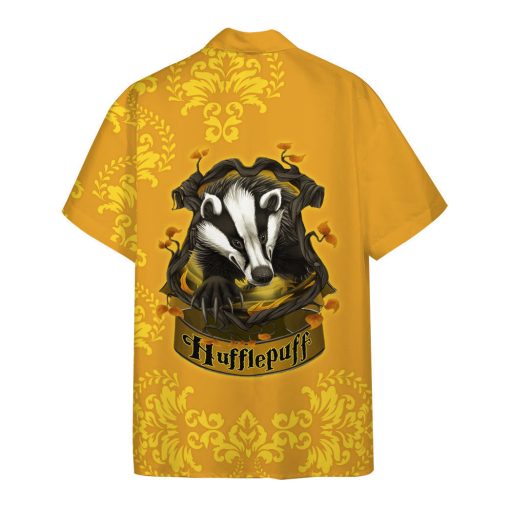 9Heritages 3D H.P Hufflepuff Summer Vibe Custom Hawaiian Shirt