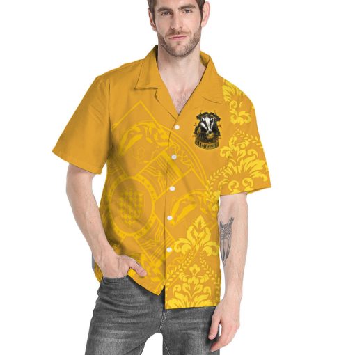 9Heritages 3D H.P Hufflepuff Summer Vibe Custom Hawaiian Shirt