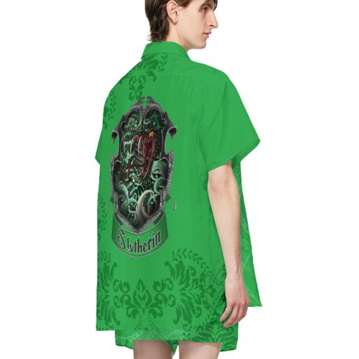 9Heritages 3D H.P Slytherin Summer Vibe Custom Hawaiian Shirt