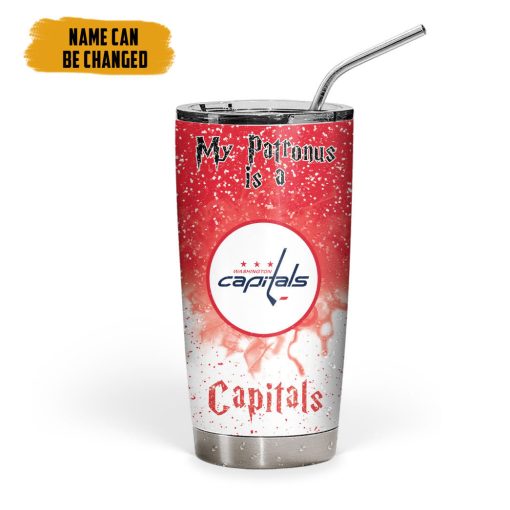 9Heritages 3D H.P NHL Washington Capitals Custom Name Tumbler