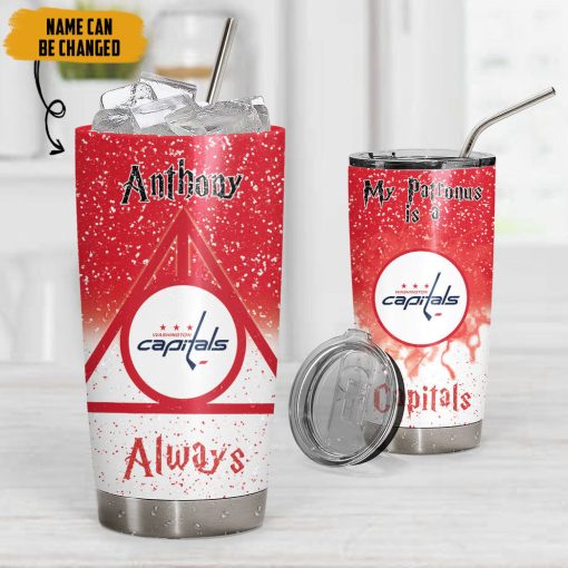 9Heritages 3D H.P NHL Washington Capitals Custom Name Tumbler