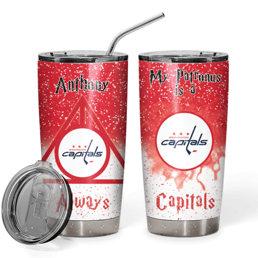 9Heritages 3D H.P NHL Washington Capitals Custom Name Tumbler