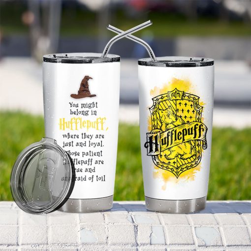 9Heritages 3D H.P Hufflepuff Custom Tumbler