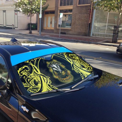 9Heritages 3D H.P Brave Like A Hufflepuff Custom Sunshade