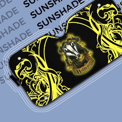 9Heritages 3D H.P Brave Like A Hufflepuff Custom Sunshade