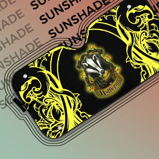 9Heritages 3D H.P Brave Like A Hufflepuff Custom Sunshade