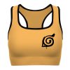 9Heritages 3D Naruto Yellow Custom Sport Bra