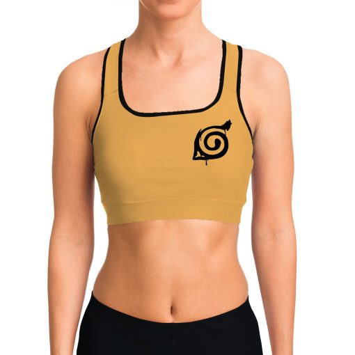 9Heritages 3D Naruto Yellow Custom Sport Bra