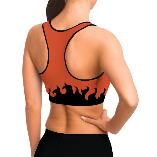 9Heritages 3D Naruto Hokage Uzumaki Custom Sport Bra