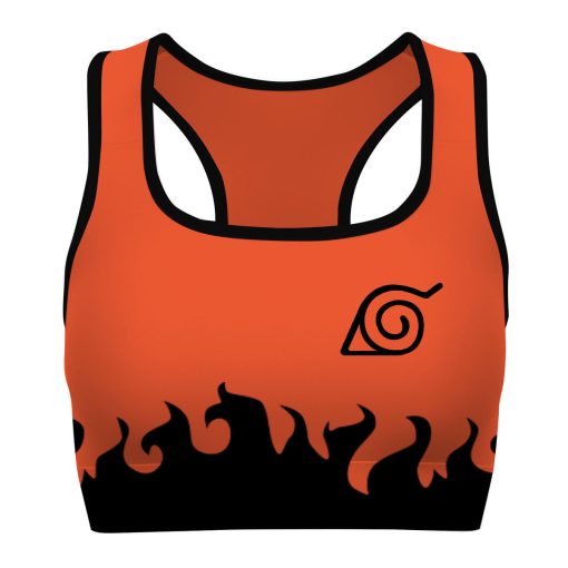 9Heritages 3D Naruto Hokage Uzumaki Custom Sport Bra