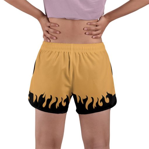 9Heritages 3D Naruto Yellow Custom Women Shorts