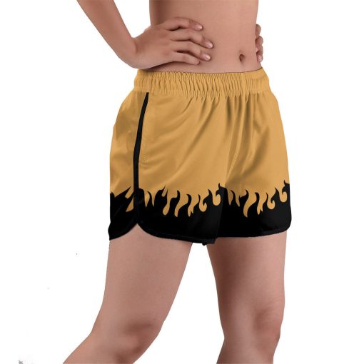 9Heritages 3D Naruto Yellow Custom Women Shorts