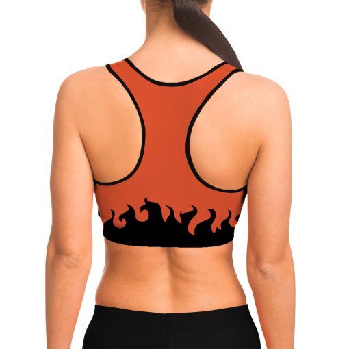 9Heritages 3D Naruto Hokage Uzumaki Custom Sport Bra