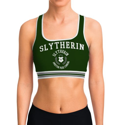 9Heritages 3D H.P Slytherin Custom Sport Bra