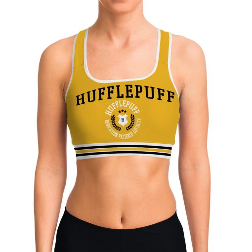 9Heritages 3D H.P Hufflepuff Custom Sport Bra