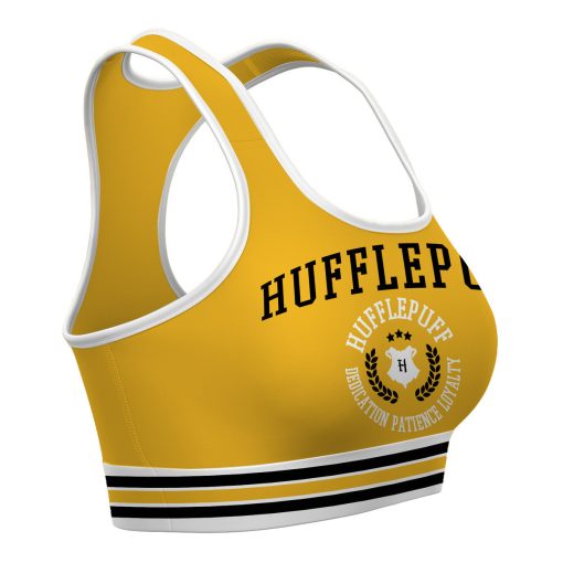 9Heritages 3D H.P Hufflepuff Custom Sport Bra