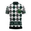 9Heritages 3D H.P Slytherin Custom Name Polo Shirt