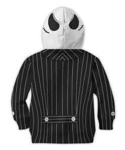 9Heritages 3D Jack Skellington Halloween Cosplay Custom Kid Hoodie Tshirt Apparel