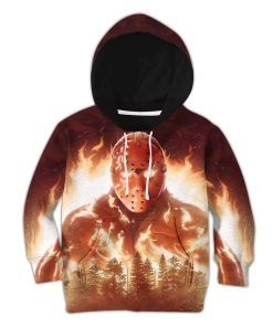 9Heritages 3D Kid Full-Print Jason In Flames Apparel