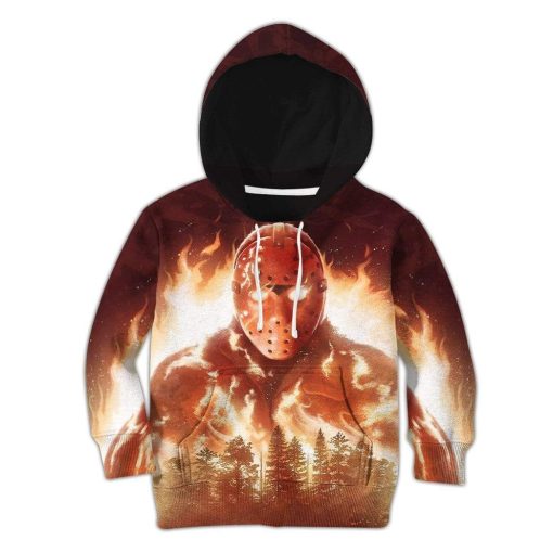 9Heritages 3D Kid Full-Print Jason In Flames Apparel