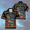 The Original Series Retro Character Squares Stained Glass Hawaiian Shirt T-Shirt