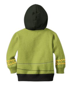 The Original Series Green Tunic Uniform Costume Cosplay Kid Hoodie Sweatshirt T-Shirt