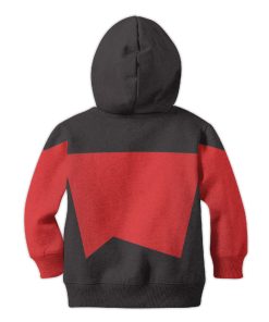 The Next Generation Red Uniform Costume Cosplay Kid Hoodie Sweatshirt T-Shirt