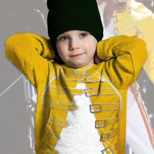 9Heritages 3D Freddie Mercury Custom Kid Tshirt Hoodie Apparel