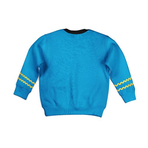 The Original Series Blue Uniform Costume Cosplay Kid Hoodie Sweatshirt T-Shirt