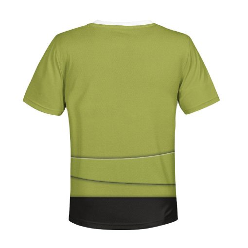 The Original Series Green Tunic Uniform Costume Cosplay Kid Hoodie Sweatshirt T-Shirt