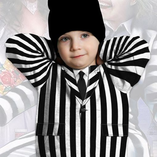 9Heritages 3D Beetlejuice Halloween Cosplay Custom Kid Hoodie Tshirt Apparel