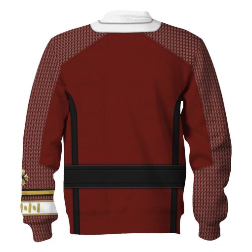 The Star Trek Admiral Pike Costume Fleece Hoodie Sweatshirt T-Shirt Sweatpants Apparel