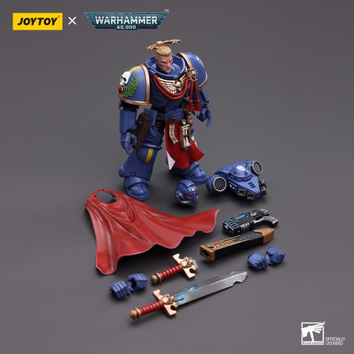 Action Figure W40K Ultramarines Primaris Captain with Power Sword and Plasma Pistol