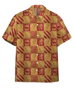 9Heritages 3D H.P Gryffindor House Custom Hawaii Shirt