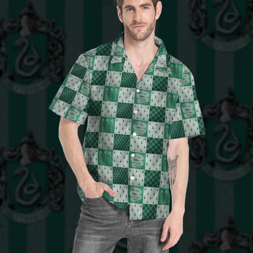 9Heritages 3D H.P Slytherin House Custom Hawaii Shirt