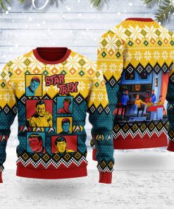 The Original Series Retro Character Squares Christmas Sweater