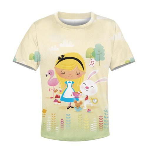 9Heritages alice in wonderland Kid Custom Hoodies T-shirt Apparel